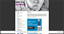 Desktop Screenshot of endthesilencecampaign.wordpress.com