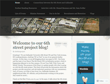 Tablet Screenshot of dc6thstproject.wordpress.com