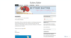 Desktop Screenshot of butterybatter.wordpress.com