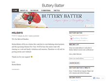 Tablet Screenshot of butterybatter.wordpress.com