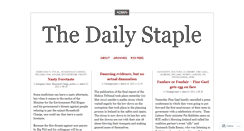 Desktop Screenshot of dailystaple.wordpress.com