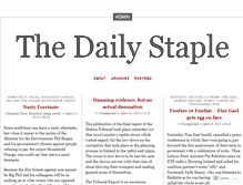 Tablet Screenshot of dailystaple.wordpress.com