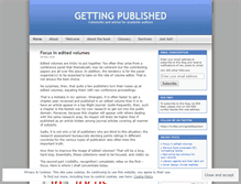 Tablet Screenshot of gettingpublished.wordpress.com