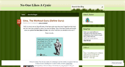 Desktop Screenshot of noonelikesacynic.wordpress.com