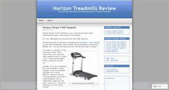 Desktop Screenshot of horizontreadmillsreview.wordpress.com