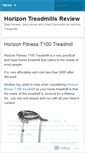 Mobile Screenshot of horizontreadmillsreview.wordpress.com