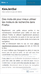 Mobile Screenshot of kesjensai.wordpress.com