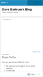 Mobile Screenshot of davebartrum.wordpress.com