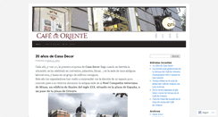 Desktop Screenshot of cafedeoriente.wordpress.com