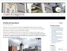 Tablet Screenshot of cafedeoriente.wordpress.com