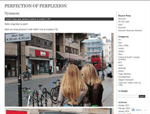 Tablet Screenshot of perfectionofperplexion.wordpress.com