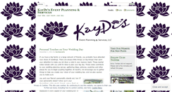 Desktop Screenshot of kaydisevents.wordpress.com