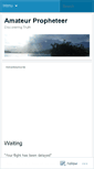 Mobile Screenshot of amateurpropheteer.wordpress.com