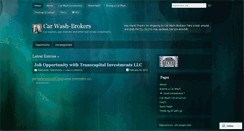 Desktop Screenshot of carwashbrokers.wordpress.com