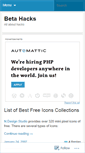 Mobile Screenshot of betahacks.wordpress.com