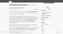 Desktop Screenshot of drivingdirectionsmapquest.wordpress.com