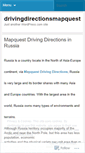 Mobile Screenshot of drivingdirectionsmapquest.wordpress.com