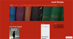 Desktop Screenshot of antideists.wordpress.com