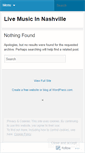 Mobile Screenshot of livemusicinnashville.wordpress.com