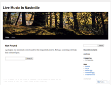 Tablet Screenshot of livemusicinnashville.wordpress.com
