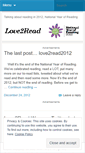 Mobile Screenshot of love2read2012.wordpress.com
