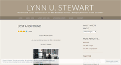 Desktop Screenshot of lynnustewart.wordpress.com