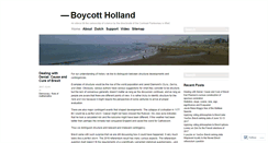 Desktop Screenshot of boycottholland.wordpress.com