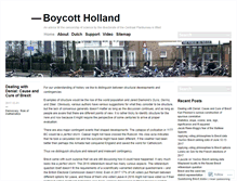 Tablet Screenshot of boycottholland.wordpress.com
