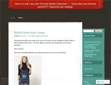 Tablet Screenshot of mediacharacterlooks.wordpress.com