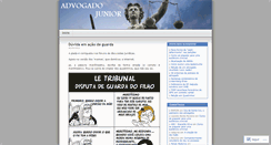 Desktop Screenshot of advogadojunior.wordpress.com