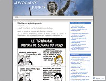 Tablet Screenshot of advogadojunior.wordpress.com
