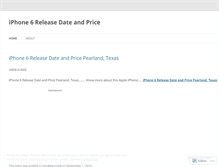 Tablet Screenshot of iphone6releasedatepricecity.wordpress.com