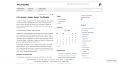 Desktop Screenshot of polygonic.wordpress.com