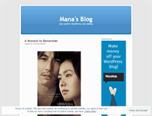 Tablet Screenshot of mana78.wordpress.com