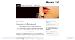 Desktop Screenshot of gossipxgirlx.wordpress.com