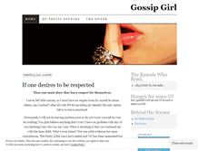 Tablet Screenshot of gossipxgirlx.wordpress.com