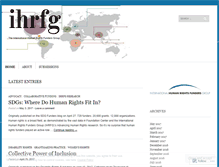 Tablet Screenshot of ihrfg.wordpress.com