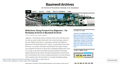 Desktop Screenshot of earchives.wordpress.com