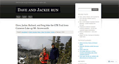 Desktop Screenshot of daveandjackierun.wordpress.com