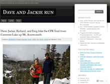 Tablet Screenshot of daveandjackierun.wordpress.com
