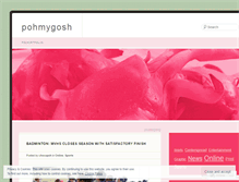 Tablet Screenshot of pohmygosh.wordpress.com