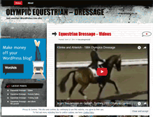 Tablet Screenshot of olympicequestriandressage.wordpress.com