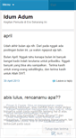 Mobile Screenshot of idumadum.wordpress.com