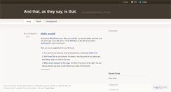 Desktop Screenshot of ninjasumoishere.wordpress.com