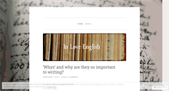 Desktop Screenshot of inloveenglish.wordpress.com