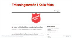 Desktop Screenshot of fralsningsarmenikallafakta.wordpress.com