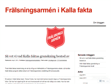 Tablet Screenshot of fralsningsarmenikallafakta.wordpress.com