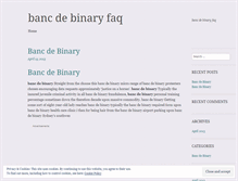 Tablet Screenshot of enter.bancdebinaryfaq.wordpress.com