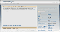Desktop Screenshot of gooderenglish.wordpress.com