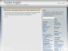 Tablet Screenshot of gooderenglish.wordpress.com